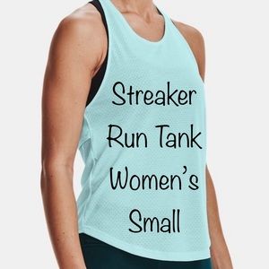 Under Armour Streaker Run Tank Top Size Small Womens UA Tech Breeze Reflective